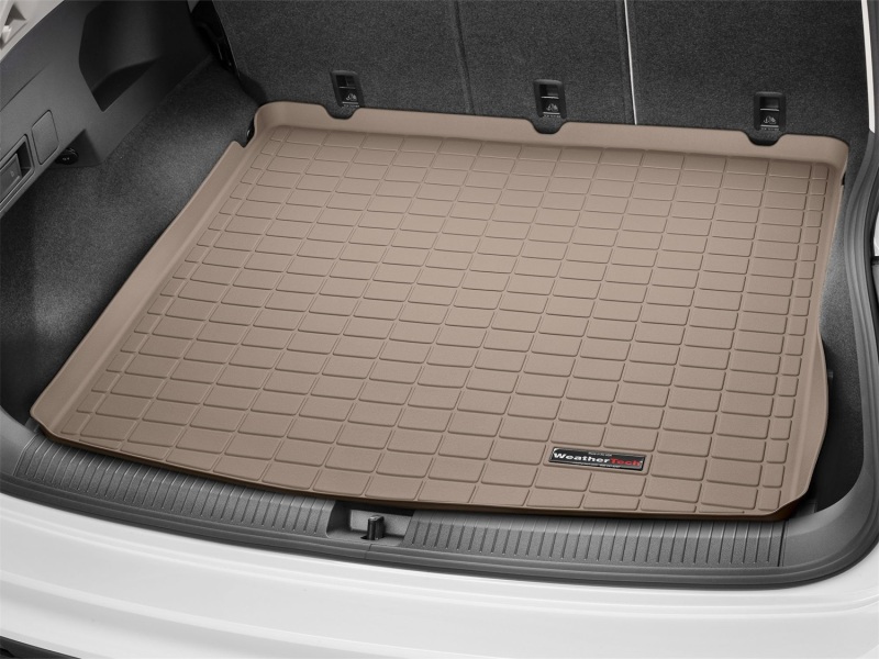 Volkswagen Tiguan Cargo Liner - Rear - WeatherTech - Raised Lip - Tan - `18-`27