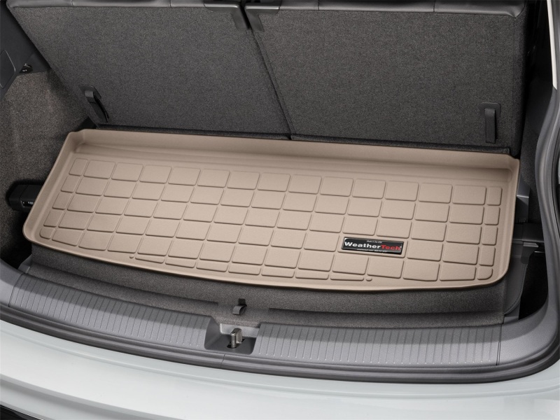 Volkswagen Tiguan Cargo Liner - WeatherTech - Raised Lip, Textured Finish, Custom Blended TPO - Tan - `18-`27