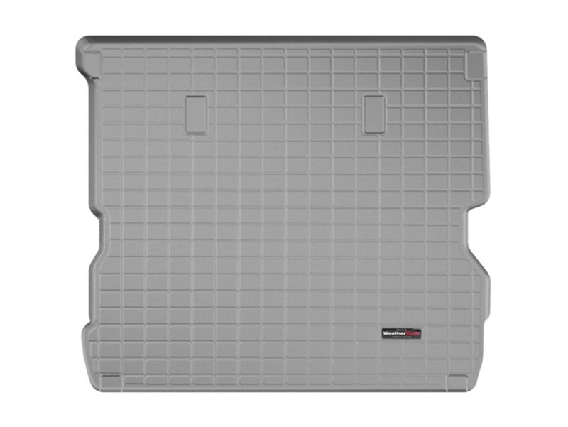 Land Rover Discovery Cargo Liner - Cargo Area (Behind 2nd Row) - WeatherTech - Custom-Fit TPO with Raised Lip and Textured Finish; w/ 4-Zone Climate Control - Grey - `17-`27