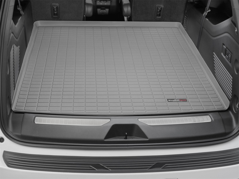 GMC Yukon XL Cargo Liner - Behind 2nd Row Seating - WeatherTech - Proprietary Custom Blended TPO - Grey - `21-`27
