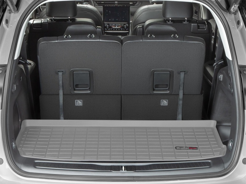 Jeep Grand Cherokee L Cargo Liner - Behind 3rd Row - WeatherTech - Raised Lip, Textured Finish - Grey - `21-`27