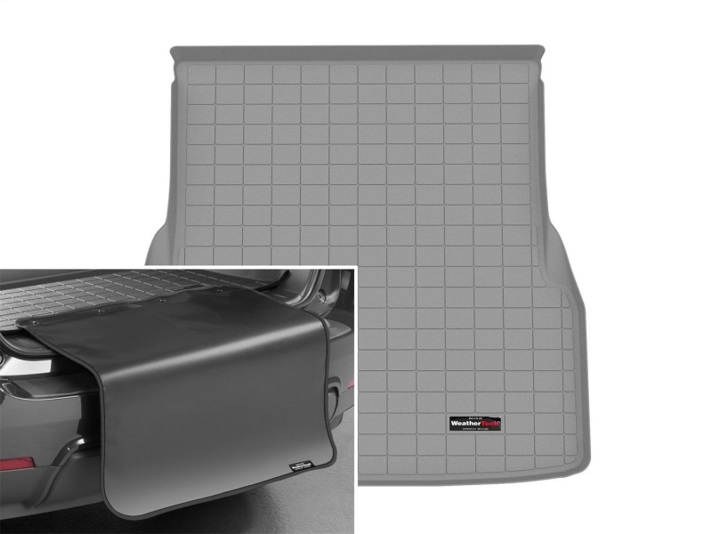 Mercedes-Benz EQS Cargo Liner - WeatherTech - w/Bumper Protector - Grey - `22-`25