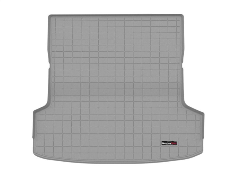 Kia EV9 Cargo Liner - Behind 2nd Row Seating - WeatherTech - Textured Finish, Raised Lip - Grey - 2024+