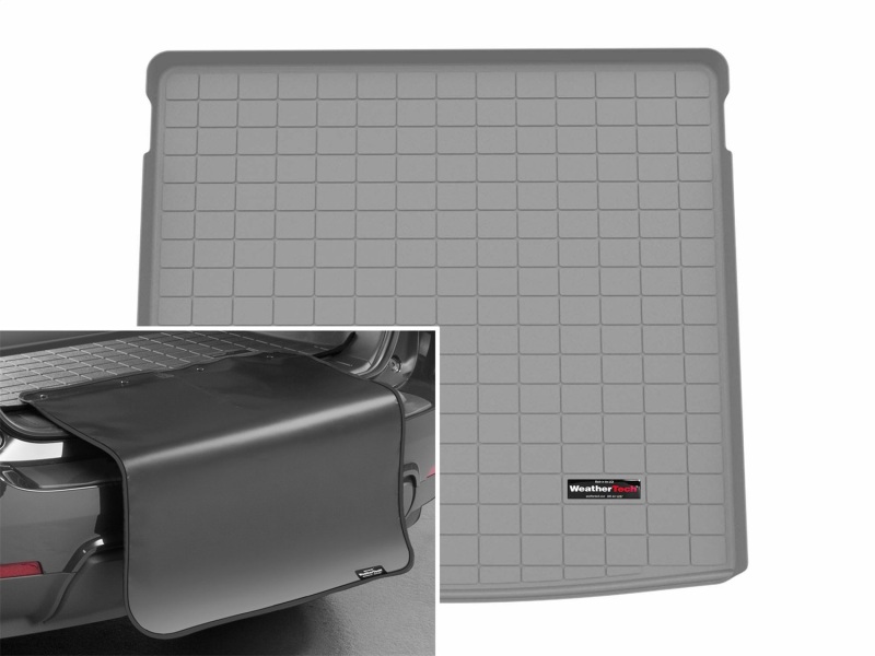 Volkswagen Tiguan Cargo Liner - Behind 3rd Row - WeatherTech - w/Bumper Protector - Grey - `25-`26