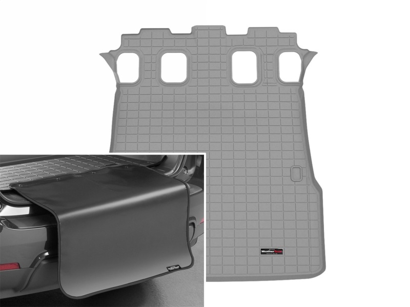 Toyota 4Runner Cargo Liner - Rear - WeatherTech - Cargo Liner w/Bumper Protector - Grey - `25-`26