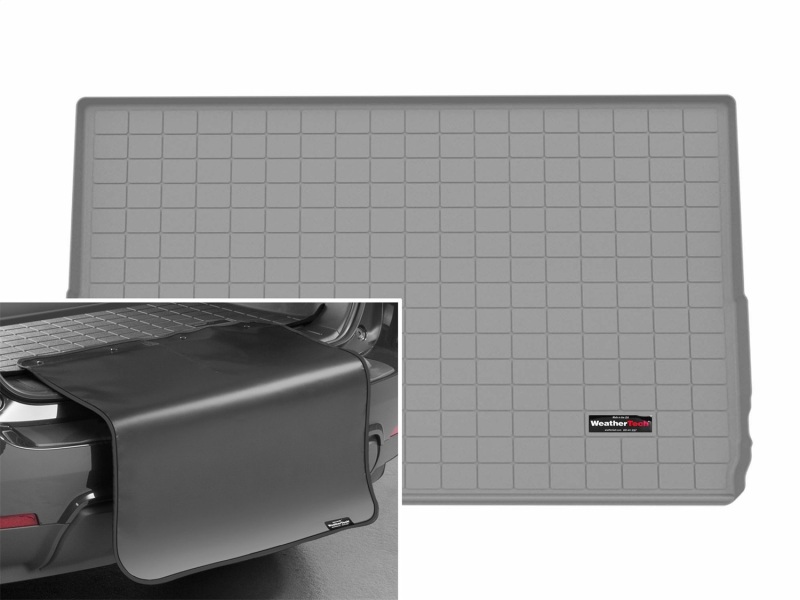 Ford Expedition Max Cargo Liner w/Bumper Protector - WeatherTech - Grey - `25-`26