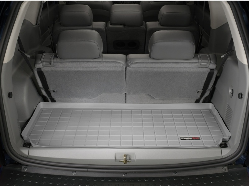 Dodge Durango Cargo Liner - WeatherTech - Raised Lip, Textured Finish - Grey - `04-`10