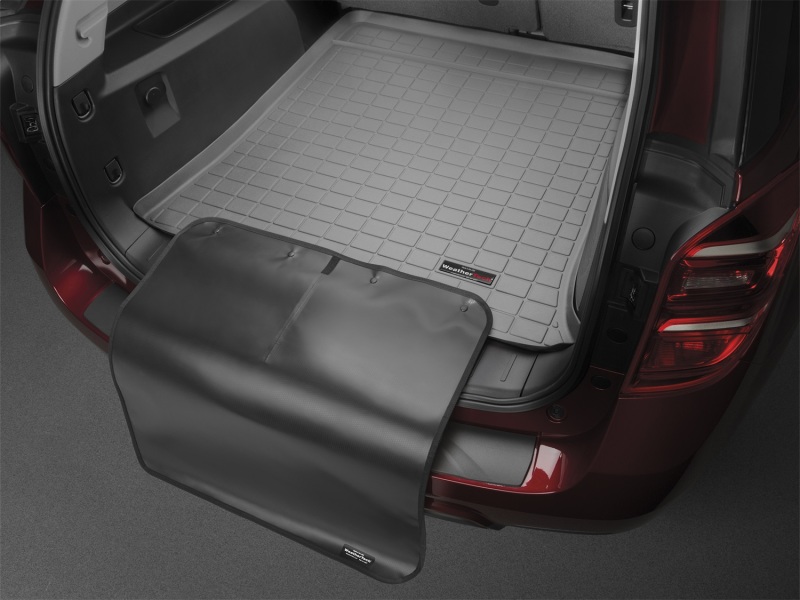 Subaru Impreza Cargo Liner with Bumper Protector - Behind 2nd Row Seating - WeatherTech - Grey - `11-`14 Subaru Impreza Cargo Liner with Bumper Protector - Behind 2nd Row Seating - WeatherTech - Grey - `11-`14