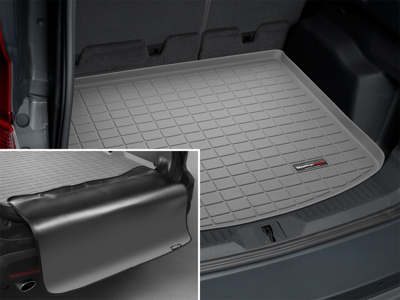 Ford Escape Cargo Liner - WeatherTech - with Bumper Protector - Grey - `13-`16