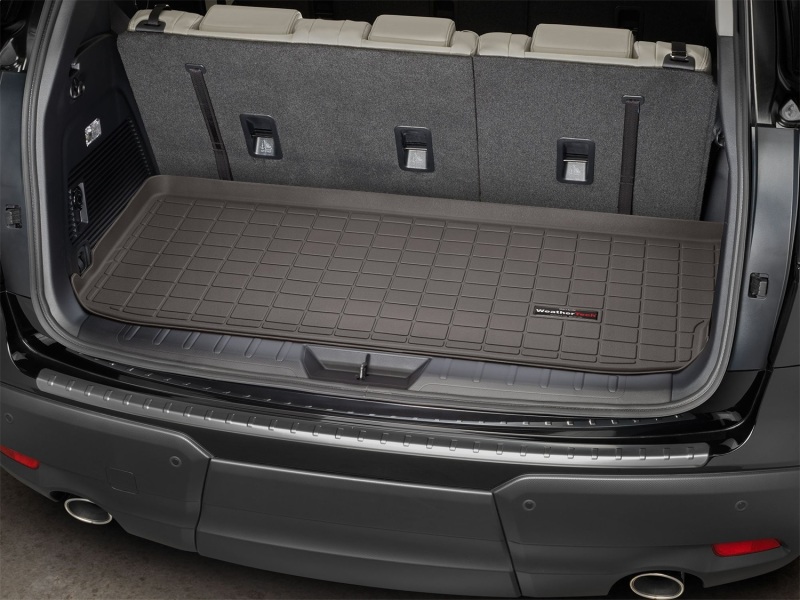 Subaru Ascent Cargo Liner - Behind 3rd Row Seating - WeatherTech - Raised Lip - Cocoa - `19-`27