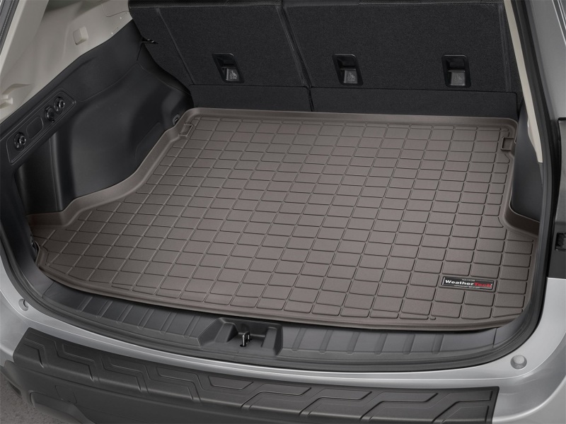 Subaru Forester Cargo Liner - Behind 2nd Row Seating - WeatherTech - Raised Lip, Textured Finish - Cocoa - `19-`27