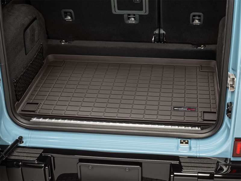 Mercedes-Benz G-Class Cargo Liner - Behind 2nd Row - WeatherTech - Raised Lip, Textured Finish - Cocoa - `19-`27