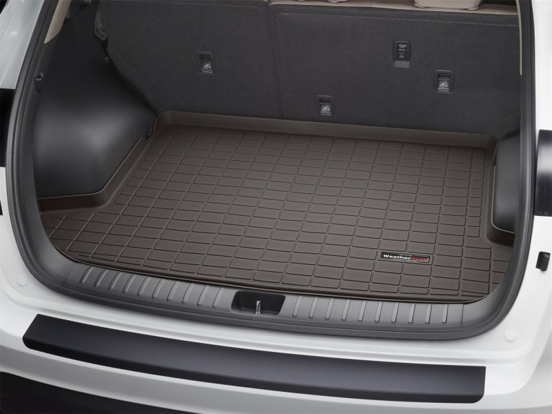 Hyundai Tucson Cargo Liner - Behind 2nd Row Seating - WeatherTech - Raised Lip, Textured Finish - Cocoa - `19-`27
