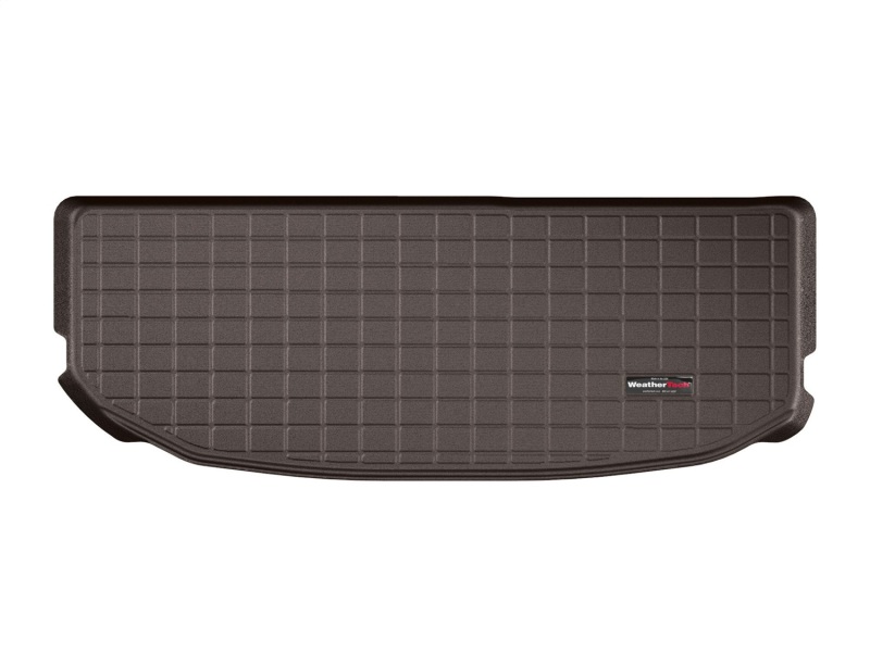 Hyundai Palisade Cargo Liner - Rear - WeatherTech - Raised Lip, Textured Finish - Cocoa - `20-`27