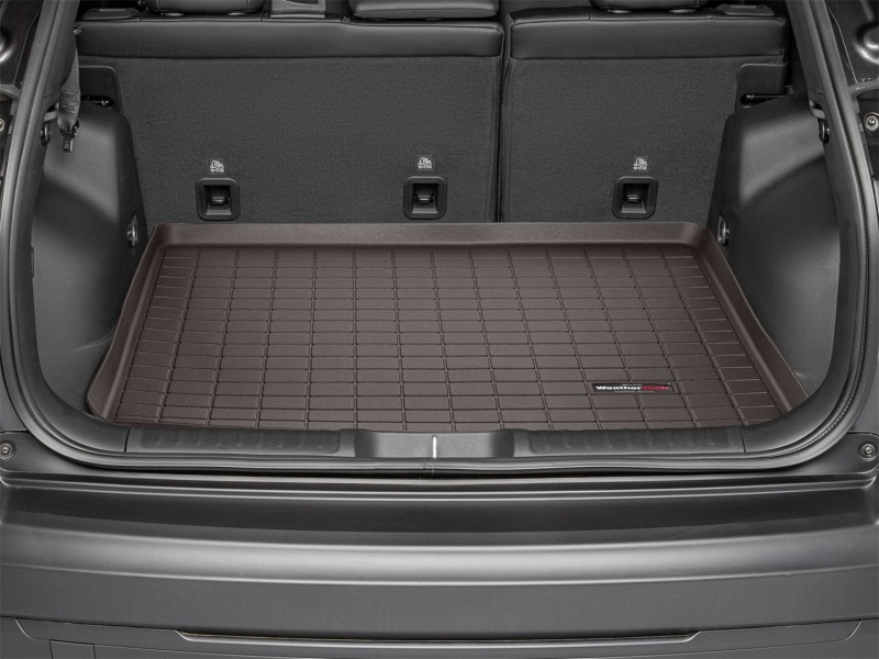 Jeep Cherokee Cargo Liner - Behind 2nd Row Seating - WeatherTech - Raised Lip, Textured Finish - Cocoa - `19-`27