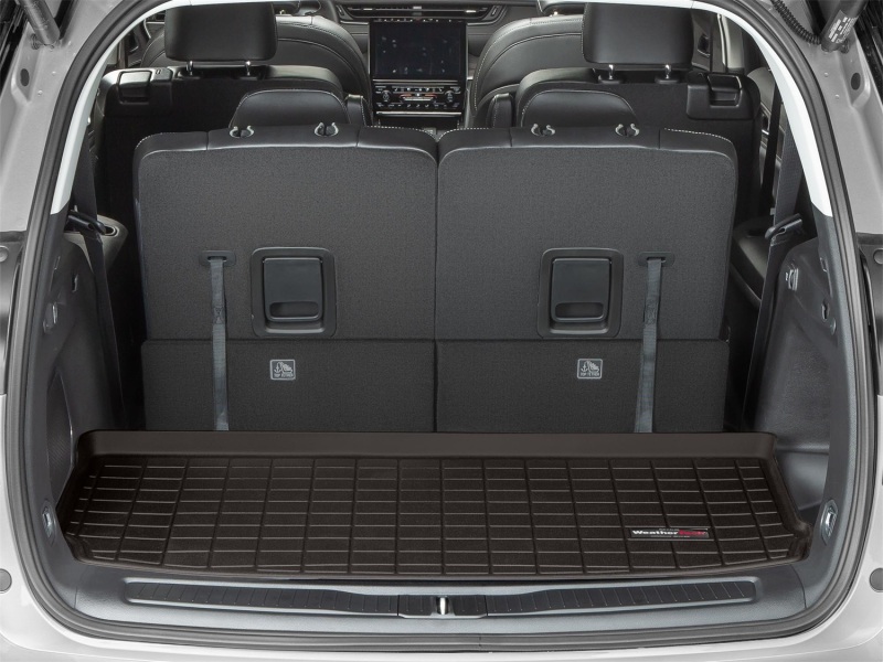 Jeep Grand Cherokee L Cargo Liner - Behind 3rd Row Seating - WeatherTech - Textured Finish with Raised Lip - Cocoa - `21-`27