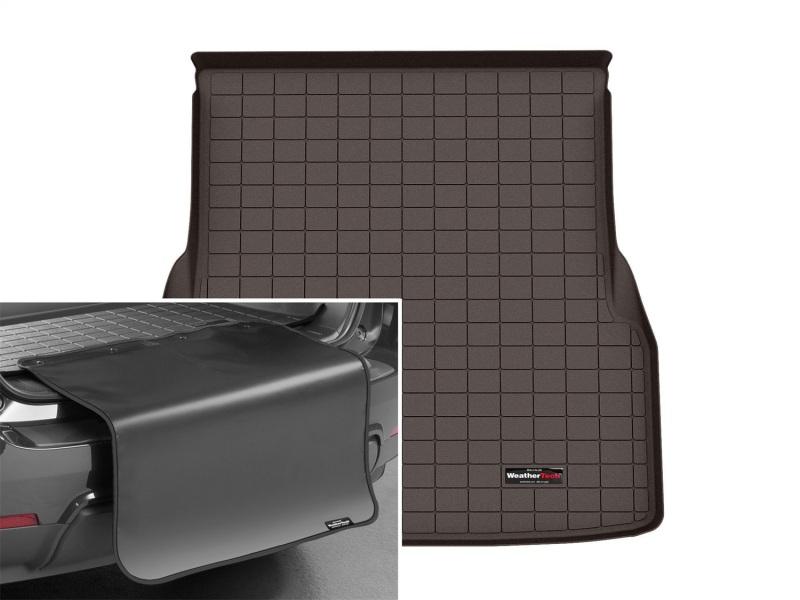 Mercedes-Benz EQS Cargo Liner w/Bumper Protector - WeatherTech - Cocoa - `22-`25