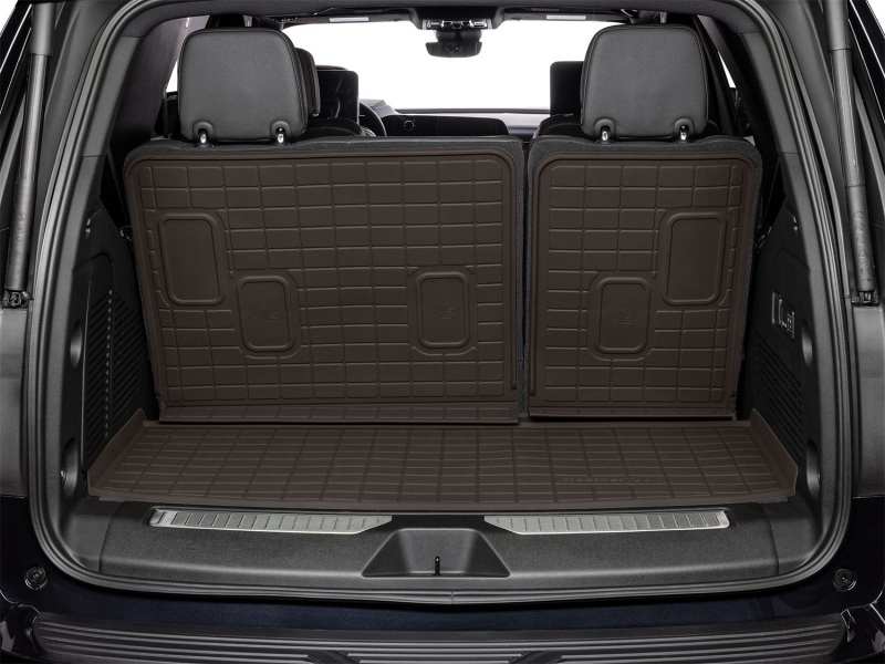 Cadillac Escalade Cargo Liner - Behind 3rd Row Seating - WeatherTech - SeatBack Cargo Liner HP - Cocoa - `21-`26