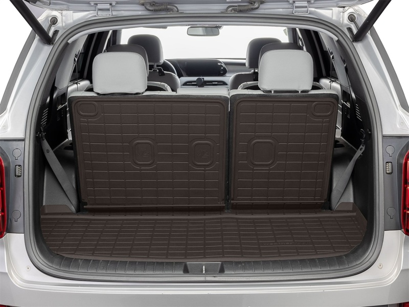 Hyundai Palisade Cargo Liners - Behind 2nd Row Seating - WeatherTech - SeatBack Cargo Liner HP - Cocoa - `20-`25