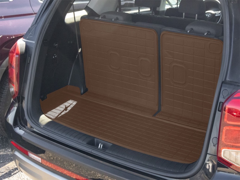 Hyundai Palisade Cargo Liners - Behind 2nd Row Seating - WeatherTech - SeatBack Cargo Liner HP - Cocoa - `20-`25