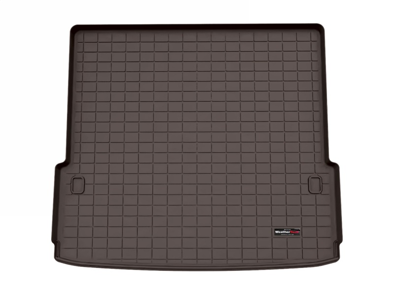 Infiniti QX80 Cargo Liner w/ Bumper Protector - Behind 3rd Row Seating - WeatherTech - Cocoa - `25-`26