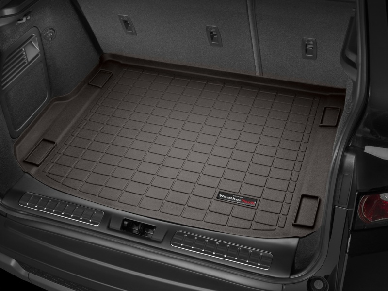 Land Rover Range Rover Evoque Cargo Liner - Cargo Area (Behind 2nd Row) - WeatherTech - Trim Required for Optional Rail Cargo System - Cocoa - `12-`27