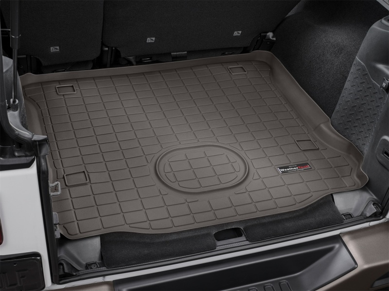 Jeep Wrangler Unlimited Cargo Liner - Behind 2nd Row Seating - WeatherTech - Cocoa - `15-`16
