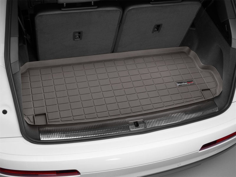 Audi Q7 Cargo Liner - Behind 3rd Row Seating - WeatherTech - Cocoa - `17-`27
