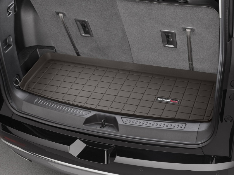 GMC Acadia Denali Cargo Liner - Behind 3rd Row Seating - WeatherTech - Cocoa - `17-`27