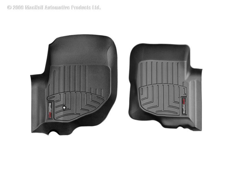 Dodge Durango FloorLiner - Front - WeatherTech - DigitalFit - Black - `04-`10