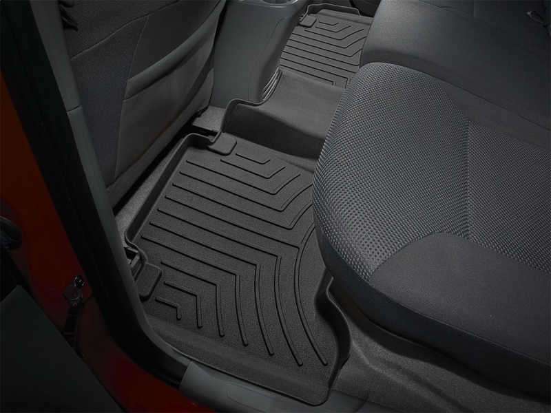 Toyota Tacoma Floor Mat - Rear - WeatherTech - FloorLiner HP - Black - `12-`15