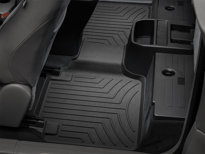 Toyota Tacoma Floor Mats - Rear - WeatherTech - FloorLiner HP - Black - `18-`27