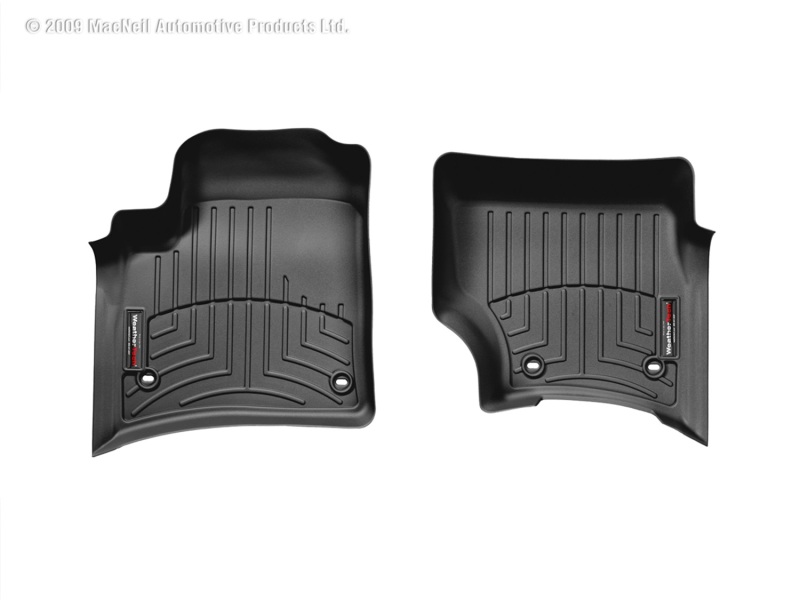 Porsche Cayenne FloorLiner - Front - WeatherTech - DigitalFit - Black - `03-`10