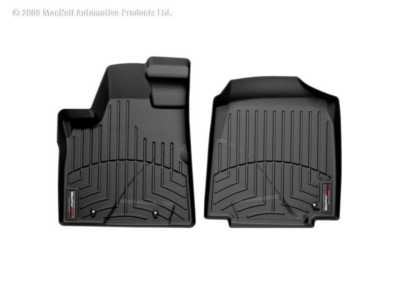 Honda Pilot FloorLiner - Front - WeatherTech - DigitalFit - Black - `06-`08
