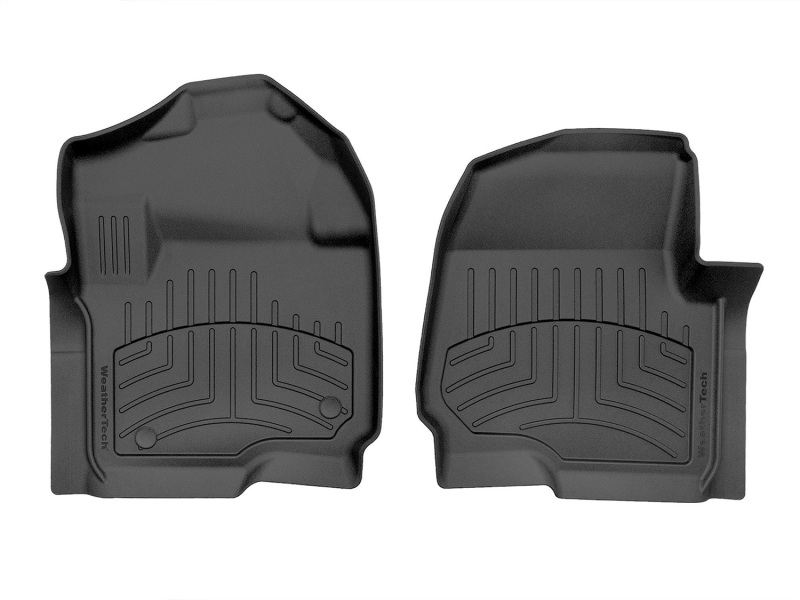 Ford F-550 Floor Mat Set - Front - WeatherTech - FloorLiner HP - Black - `17-`27