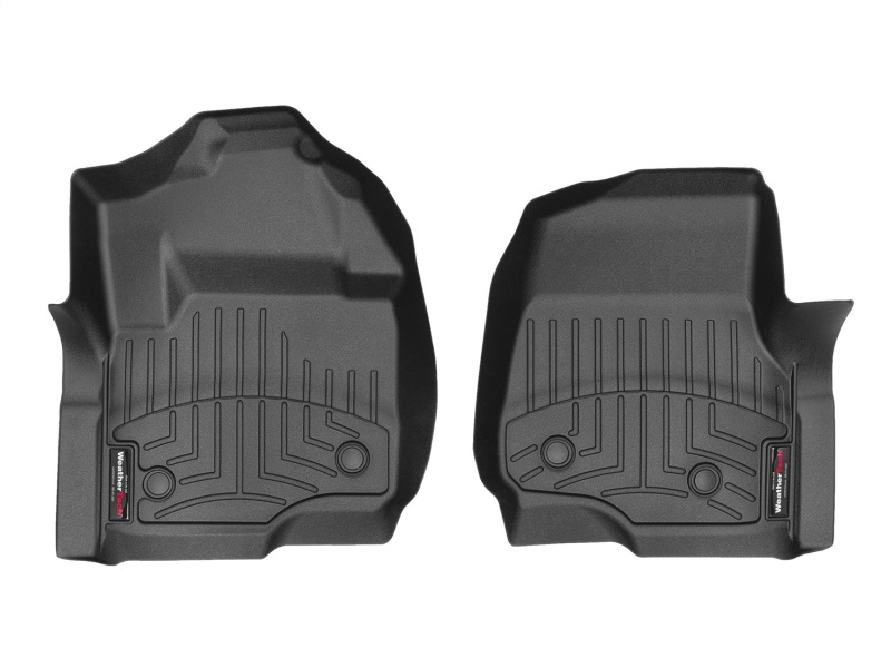 Ford F-350 FloorLiner - Front - WeatherTech - DigitalFit - Black - `17-`27
