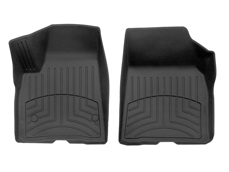 GMC Acadia Floor Mat Set - Front - WeatherTech - FloorLiner HP - Black - `17-`27