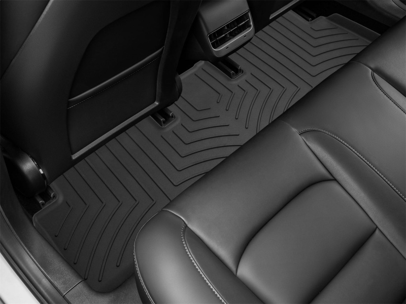 Tesla Model 3 Floor Mat - Rear - WeatherTech - FloorLiner HP - Black - `17-`23
