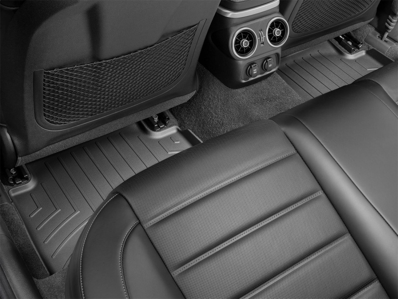 Kia Stinger FloorLiner - Rear - WeatherTech - DigitalFit - Black - `18-`27