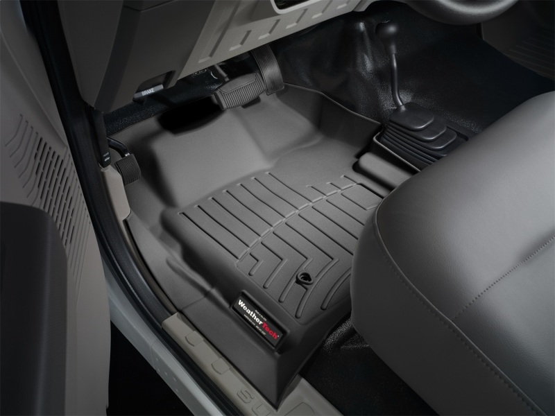 Ford F550 Super Duty FloorLiner - Front - WeatherTech - DigitalFit - Black - `08-`10