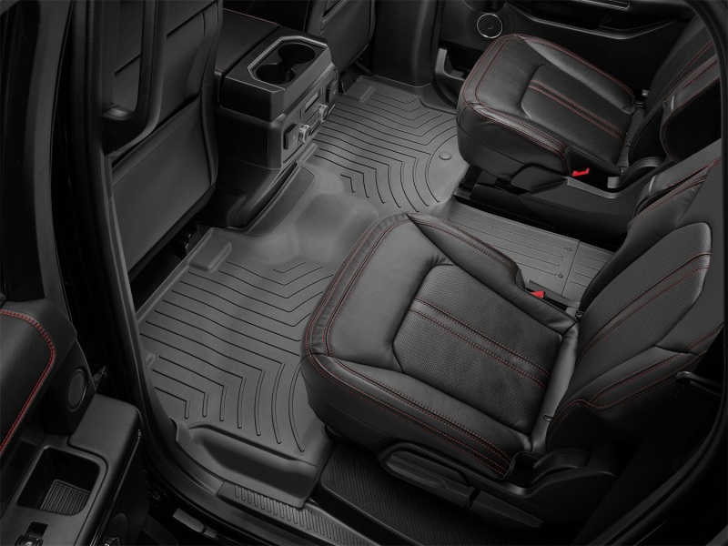 Ford Expedition MAX FloorLiner - Rear and Third Row - WeatherTech - DigitalFit - Black - `18-`27