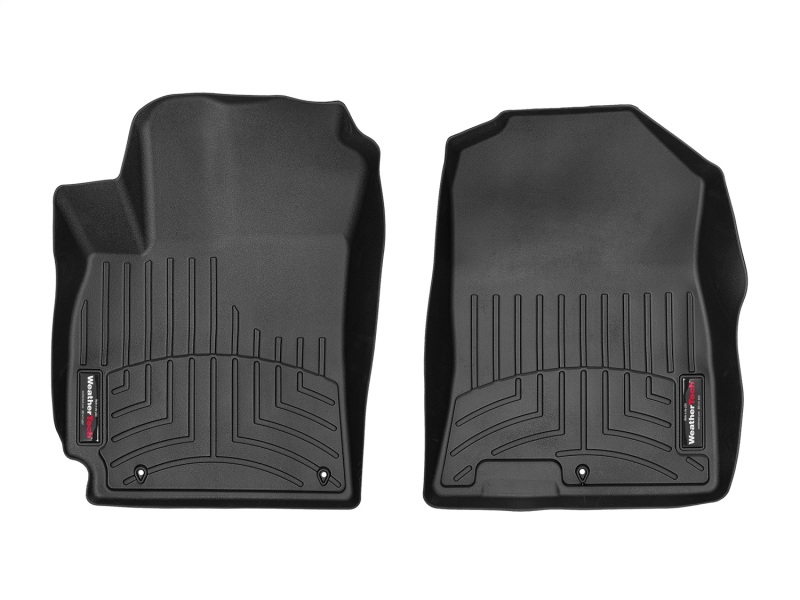 Hyundai Kona Floor Mats - Front - WeatherTech - FloorLiner DigitalFit - Black - `18-`27