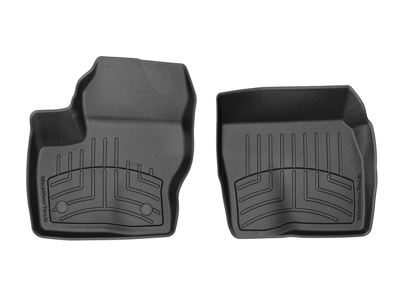 Chevrolet Silverado 1500 Crew Cab Floor Mat Set - Front - WeatherTech - FloorLiner HP - Black - `19-`27