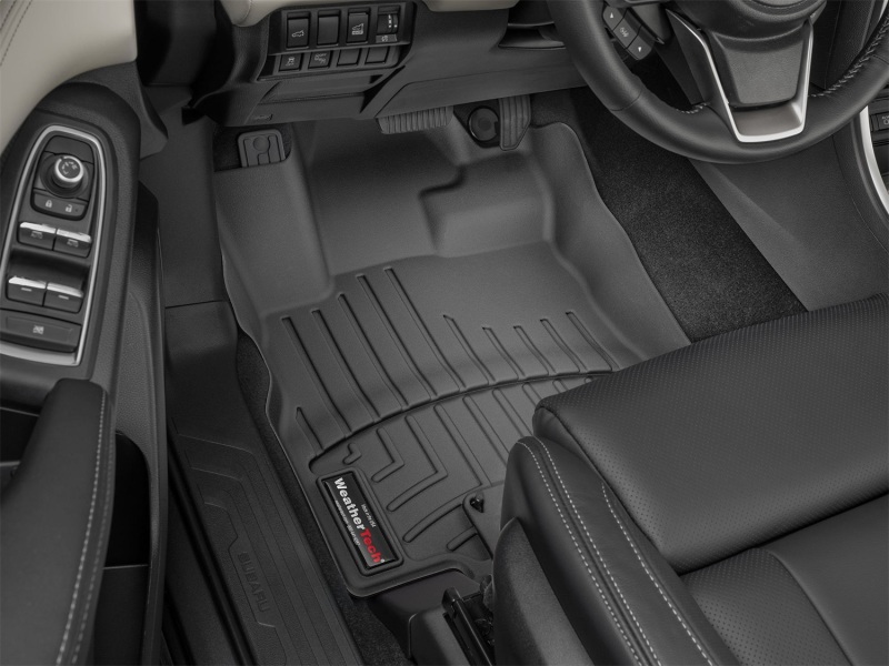 Subaru Ascent FloorLiner - Front - WeatherTech - DigitalFit - Black - `19-`27