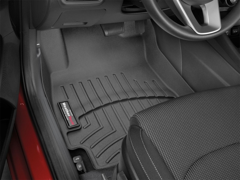 Kia Forte FloorLiner - Front - WeatherTech - DigitalFit - Black - `19-`27