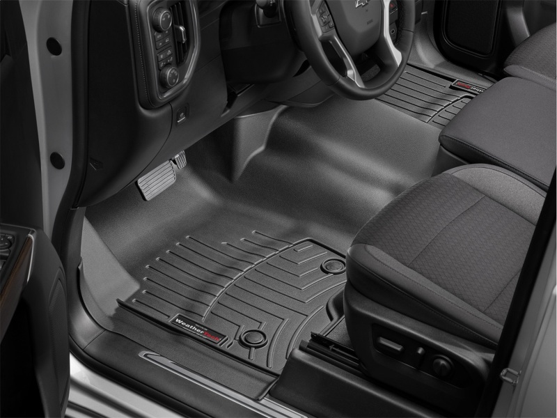 Chevrolet Silverado 1500 FloorLiner - Front - WeatherTech - DigitalFit - Black - `19-`27