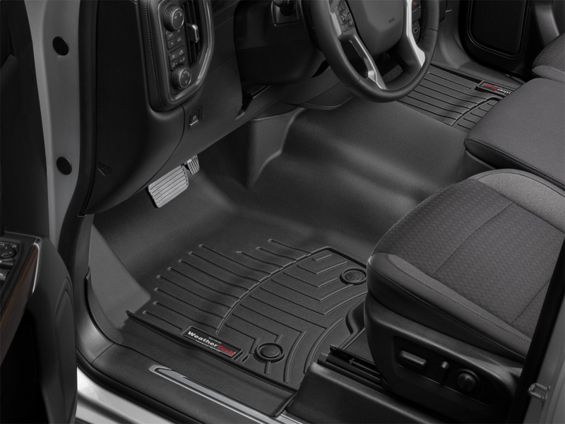 Chevrolet Silverado 1500 FloorLiner - Front - WeatherTech - DigitalFit - Black - `19-`27