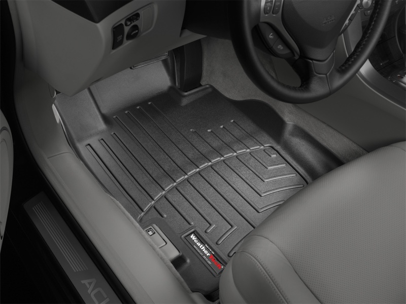 Acura TL Floor Mats - Front - WeatherTech - FloorLiner DigitalFit - Black - `04-`08