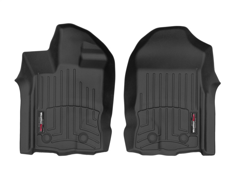 Ford Ranger Floor Mats - Front - WeatherTech - FloorLiner DigitalFit - Black - `19-`27