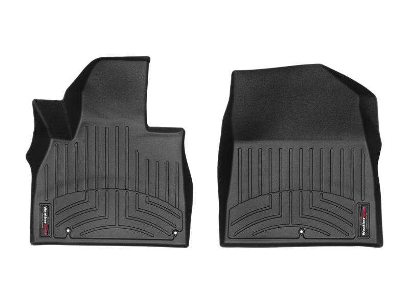 Kia Telluride FloorLiner - Front - WeatherTech - DigitalFit - Black - `20-`27